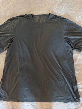 lululemon Brushed Yoga Crewneck T Shirt Onyx Grey XL
